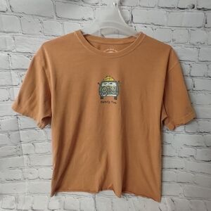 Life Is Good Orange Short Sleeve Van Life Tee Large